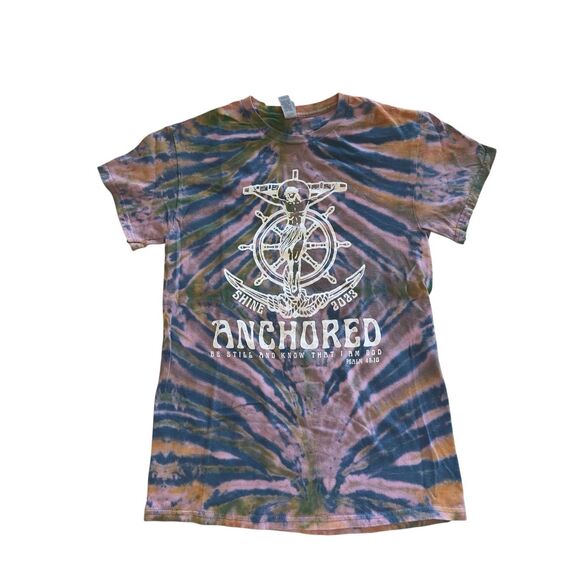 Jesus Christ Anchored Tie-Dye Tee - Picture 1 of 4
